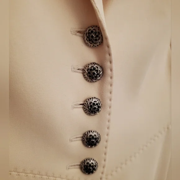 MOSCHINO Single Breast 5 Button Tailored Y2K Notch Lapel Vintage Stitch Blazer - Picture 6 of 15